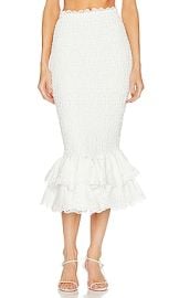 Charo Ruiz Ibiza Liliana Midi Skirt In White Fruition at Revolve