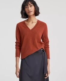 Charter Club 100 Cashmere Womens V-Neck Long-Sleeve Sweater Regular Petites Created for Macys - Macys at Macys