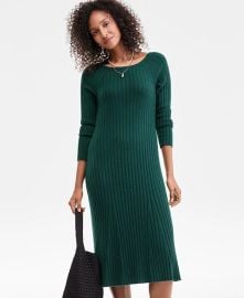 Charter Club Women39s 100 Cashmere Ribbed Midi Sweater Dress Macy39s Exclusive - Macy39s at Macys