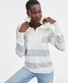 Charter Club Women39s 100 Cashmere Rugby Stripe Sweater Macy39s Exclusive - Macy39s at Macys