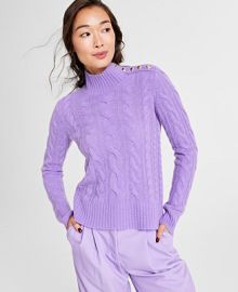 Charter Club Womens 100 Cashmere Mock Neck Sweater Created for Macys - Macys at Macys