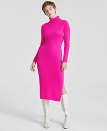 Charter Club Womens 100 Cashmere Turtleneck Midi Sweater Dress Created for Macys - Macys at Macys