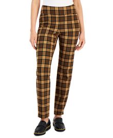 Charter Club Womens Cambridge Plaid Pull-On Pants Created for Macys Reviews - Pants Capris - Women - Macys at Macys