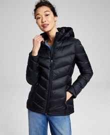 Charter Club Womenx27s Packable Hooded Puffer Coat Created for Macyx27s - Macyx27s at Macys