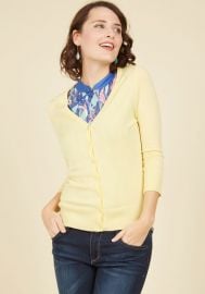 Charter School Cardigan in Yellow at ModCloth