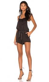 Chaser Flouncy Shortalls in Black Cloud Wash from Revolve com at Revolve