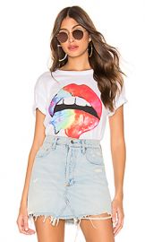 Chaser Rainbow Lips Tee in Rainbow Lips from Revolve com at Revolve