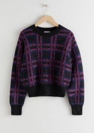 Check Alpaca Wool Blend Sweater at & Other Stories