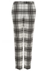 Check Cigarette Trousers at Topshop