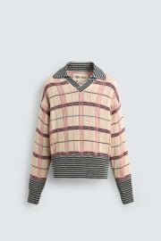 Check Jacquard Knit Polo Shirt Harry Lambert For Zara X Disney at Zara