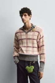Check Jacquard Knit Polo Shirt Harry Lambert For Zara X Disney at Zara