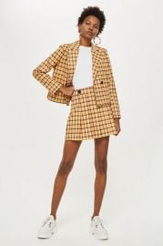 Check Kilt Mini Skirt at Topshop