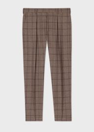 Check Single Pleat Pants at Paul Smith