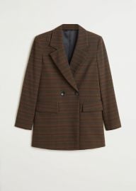 Check Suit Blazer by Mango at Mango