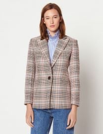 Check Tailored Jacket at Sandro