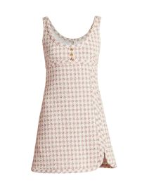 Check Tweed Minidress at Saks Fifth Avenue