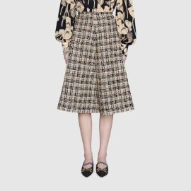 Check Tweed Skirt by Gucci at Gucci