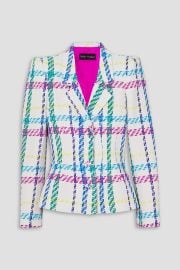 Checked Cotton Blend Blazer at The Outnet