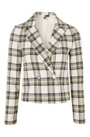 Checked Crop Jacket - Shop All Sale - Sale at Topshop