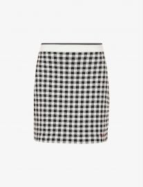 Checked Mini Skirt by Miu Miu at Selfridges