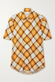 Checked Stretch-Jersey Top by Burberry at Net A Porter