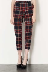 Checked Trousers at Topshop