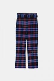 Checked Trousers with Belt by Zara at Zara