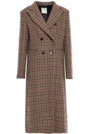 Checked Wool Coat at Sandro