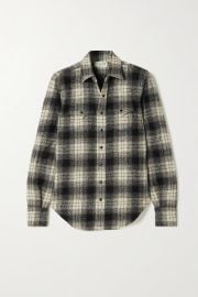 Checked Wool-Flannel Shirt by Saint Laurent at Net A Porter