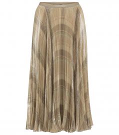 Checked pleated midi skirt at Mytheresa