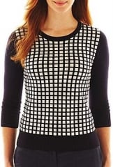 Checked sweater by Liz Claiborne at JC Penney