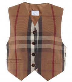 Checked waistcoat at Mytheresa