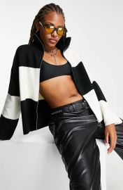 Checkerboard Zip Cardigan at Nordstrom