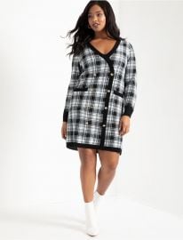 Checkered Sweater Dress at Eloquii