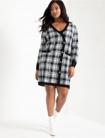 Checkered Sweater Dress by Eloquii at Eloquii