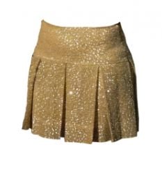 Cheerleader Cystal Khaki Skirt by Randi Rahm at Randi Rahm