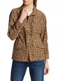 Cheetah Print Service Cargo Jacket at Saks Fifth Avenue