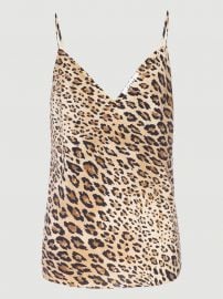 Cheetah Silk Cami at Frame