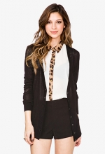 Cheetah trim shirt at Forever 21