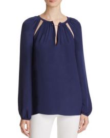 Chelsea And Walker Cutout Silk Blouse at Bloomingdales