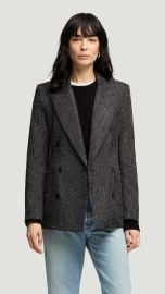 Chelsea Blazer in Tweed BlackWhite Argent at Argent
