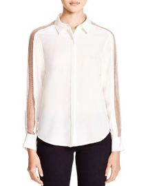 Chelsea and Walker Silk Beaded Mesh Blouse - 100 Bloomingdaleand039s Exclusive at Bloomingdales