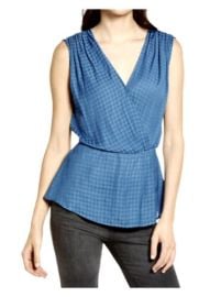 Chelsea28 Draped Satin Top at Nordstrom