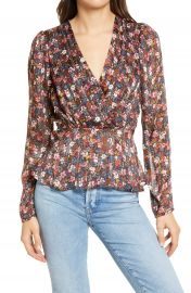 Chelsea28 Floral Print Peplum Blouse   Nordstrom at Nordstrom