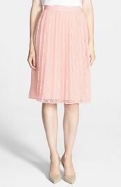 Chelsea28 Pleated Lace Skirt at Nordstrom