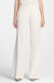 Chelsea28 Pleated Wide Leg Pants in White at Nordstrom