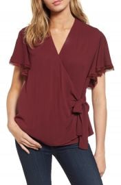 Chelsea28 Ruffle Wrap Blouse at Nordstrom