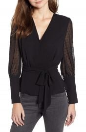 Chelsea28 Tie Waist Blouse at Nordstrom