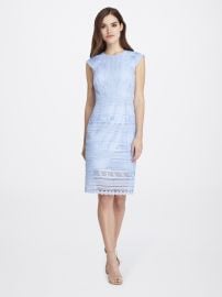 Chemical Lace Pegged Sheath Dress by Tahari ASL at Tahari ASL