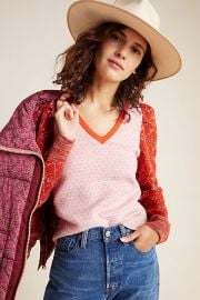 Cherie Puff-Sleeved Sweater at Anthropologie